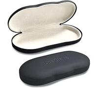 Étui À Lunettes À Clipser - Coque Rigide Ultra Légère - Rétro - Résistante À La Compression - Noir