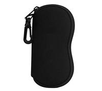 Étui à lunettes de soleil avec mousqueton - En néoprène léger - Souple - Avec fermeture éclair - Portable - Pour voyage - Pochette en néoprène souple avec clip - Pour homme et femme
