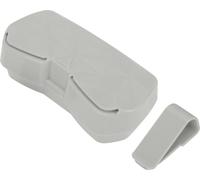 Étui à Lunettes De Soleil Pour Voiture Avec Aimant, Support Universel Pour Lunettes De Soleil Sur Pare-Soleil De Voiture, Boîte De Rangement En Plastique Gris 16X7,5 Cm 1 Pièce