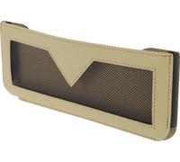 Étui À Lunettes De Soleil Pour Voiture Porte-Lunettes Universel Pour Voiture CuirPolyuréthaneBeige 24x10cm