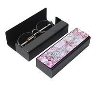 Étui à Lunettes en Cuir DIY Diamond Painting, Peinture Au Diamant Strass Boîte De Stockage Lunettes avec Fermeture Magnétique Kit de Peinture Diamant Broderie Accessoires pour DIY Cadeau