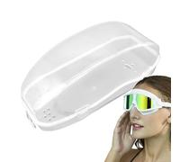 Étui à lunettes - Grande boîte de rangement de 17,5 x 7,5 x 5 cm, système de drainage de l'eau respirant, matériau PP durable, organiseur de lunettes de natation et de plongée avec tuba | Équipement