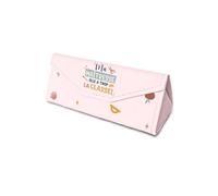 ÉTUI À LUNETTES REMERCIEMENT MAÎTRESSE 7X16CM ROSE Rose