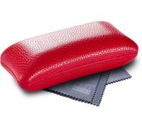 Étui À Lunettes Rigide De Forme Exceptionnelle (Rouge - Moyen)