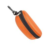 Étui à lunettes rigide en EVA avec crochet - Étanche et résistant aux chocs - Fermeture éclair - Doublure en feutre pour lunettes de sécurité, Orange, about 17x8x6cm/6.69x3.15x2.36 inches