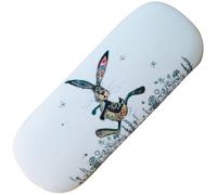 Etui à lunettes rigide - motif lièvre qui court stylisé
