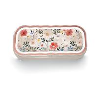 Étui à lunettes rigide transparent avec fleurs roses - Convient aux femmes et aux enfants-Peut contenir des lunettes de soleil, des lunettes de soleil, etc.Petit étui à lunettes élégant et portable.