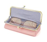 Étui à lunettes soleil extra large, organiseur lunettes soleil surdimensionné en cuir végétalien, sac souple compatible avec Gucci GG0528S GG0900S GG0351S GG1087S QUAY Versace VE4395 (Rose)