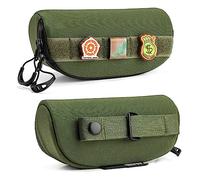 Etui à lunettes tactique Molle Hardcase antichoc étanche Boîte de protection portable Outdoor Robuste Etui à lunettes avec clip ceinture Molle Etui à lunettes pour lunettes de soleil vélo