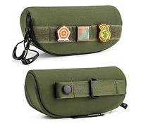 Etui à lunettes tactique Molle Hardcase antichoc étanche Boîte de protection portable Outdoor Robuste Etui à lunettes avec clip ceinture Molle Etui à lunettes pour lunettes de soleil vélo