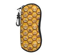 Étui À Lunettes,Texture Ananas Inédite Lunette De Soleil Pochette Léger Robuste,Pochette Lunette Pour Homme Femme Voyage 17X8X3.6Cm