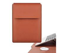 Étui à Manches d'ordinateur Portable - Cas d'ordinateur Portable en Cuir PU - Cois des Manches d'ordinateurr portablee avec fonctionnalité, boîtier à d'ordinnateur réglable Pliant avec Support, e
