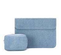 Étui à manches en PU souple pour Macbook Air Pro 13, 2020, 14, 15, 16, housse pour ordinateur portable, MateBook X Pro D 15.6 - For 2018 Nouveau AIR13 A1932 - ensembles bleus Bleu