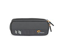 Lowepro GearUp Memory Wallet 20, Organisateur Compact de Cartes Mémoire pour CF, Xqd et SD, Étui pour Cartes SD avec Double Fermeture Éclair, Fabriqué avec des Tissus Recyclés, Gris
