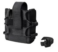 Étui à Menottes Black Molly, Pochette Porte-Menottes en Nylon avec Clip Plastique, Holster Ouvert pour Ceinture de Service, Compatible avec Ceinture Jusqu’à 5 cm