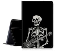 Étui à motif de crâne de guitare pour iPad Air 13" 2024 M2, résistant aux chocs, pliable en cuir synthétique, support réglable avec mise en veille/réveil automatique pour iPad Air 13" 2024 Air M2 13