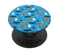 Étui à Motifs d'halloween : fantômes, citrouilles, Chauves-Souris, araignées, Web PopSockets PopGrip Adhésif