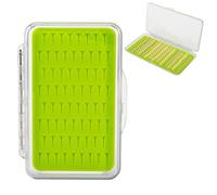 Étui à Mouches - Boîte de pêche à la Mouche, intérieur en Silicone étanche, Construction à Joint sécurisé, Coque Solide et résistante Chocs, Profil Mince et léger pour Le Stockage des Mouches à TR