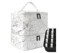 Étui à ongles pour vernis à ongles - Rangement double de manucure de grande capacité, léger et léger pour lampe de voyage portable, As - Image, Consulte la descripción, Voir description