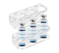 Étui à peptides - 2 supports de peptides pour réfrigérateur, organiseur à 3 emplacements, réutilisable, montage mural pour médecine, maison, diabétique, femme, homme, cuisine