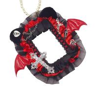 Étui à photocard Wing Wing avec des perles chaîne diable bat wele carte photo affichage du support Photocard support de portefeuille pendentif