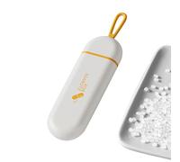 Étui À Pilule De Poche - Porte-clés De Bouteille De Médicament Portable | 3 Compartiments Imperméables À Petits Piluliers De Rangement Avec Longe, Mini Porte-vitamine À Bourse Pour Comprimés De Voyag