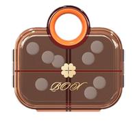 Étui à pilule portable, boîte de pilule de voyage, 6 compartiments Pill Container, Stockage des médicaments compacts, complément de complément pour un sac à main de poche