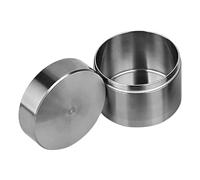 Étui à pilules en acier inoxydable - Organiseur quotidien étanche, clips de pilules aérées - Boîte à pilules de voyage portable avec dessus à vis, décorations et accessoires personnels - Idéal pour
