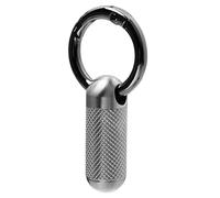 Étui à pilules en titane - Porte-pilules porte-clés | Boucle étanche, porte-clés, bouteille de pilule à sceller, organisateur de pilules de voyage en métal titane