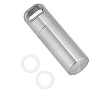 Étui à pilules hermétique Porte-clés étanche à capsule de pilule, support de batterie pour étui de correspondance de bouteille d'accessoire EDC, boîte sèche de conteneur de survie en plein air(L)