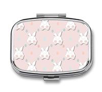 Étui À Pilules Lapin Pilulier De Voyage Portable À 2 Compartiments