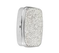 Étui à pilules scintillantes avec 2 compartiments Crystal Diamonds Pilules cas Petit médecin pour les voyages et le portefeuille