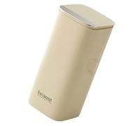 Étui à pinceaux pop-up moderne avec couvercle de protection et design spacieux, idéal pour le rangement, boîte de rangement automatique ascendante, Jaune crémeux., One Size