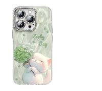 Étui à plumes de chaton pour iphone16promax13/14/15/11 Étui de téléphone mignon