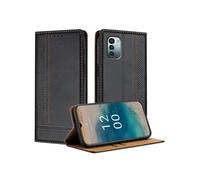 Etui à rabat antichoc Nokia G11 - Aimant intégré - Porte-cartes - Noir