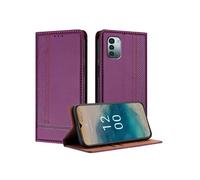 Etui à rabat antichoc pour Nokia G11 - Aimant - Porte-cartes - Violet