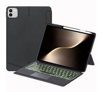 Étui à rabat avec clavier rétroéclairé Bluetooth pour Honor MagicPad3 (13,3"), rétroéclairé, pavé tactile et clavier amovible