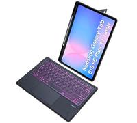 Étui à rabat avec clavier rétroéclairé Bluetooth pour Samsung Galaxy Tab S10 FE+ (13,1") SM-X620/SM-X626B, rétroéclairage, pavé tactile et clavier amovible