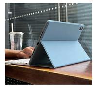 Étui à rabat de couleur bleu clair avec étui de protection pour clavier compatible avec iPad 5/6/7/8/9/10, Pro 11/Pro 13, Air 1/2/3/4/5/6/13, Série Galaxy Tab, Série MatePad, Série Honor Tablet et Sér