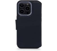 DECODED Coque en Cuir - pour iPhone 14 Pro - Testé par Apple - Detachable Wallet - Portefeuille Étui de Protection pour Téléphone Portable - Bleu Marine