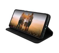 DLH - Etui à rabat pour téléphone portable - noir - pour Samsung Galaxy A52, A52 5G, A52s 5G