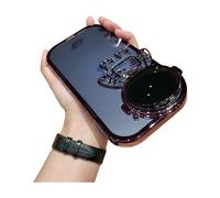 Étui à rabat électroplaqué motif astronaute avec support invisible et paillettes dégradées - Protection d'objectif, compatible avec iPhone