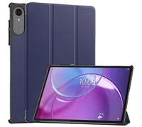 Étui à Rabat en Cuir PU à Trois Volets, étui Rigide for Lenovo Xiaoxin Pad Pro 13 TB378FC 13 Pouces 2026, Coque arrière Intelligente(Dark Blue)