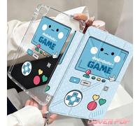 Étui à rabat en silicone avec éléments de console de jeu bleue, étui avec motif de manette de jeu à nœud bleu, convient pour Air 4/5 10,9", 7/8/9 10,2", Tab S6 10,4", Tab A7 Lite 8,7", Kindle (11e gén