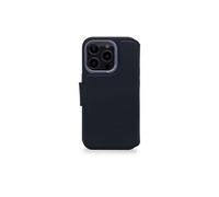 DECODED Coque en Cuir - pour iPhone 14 Pro - Testé par Apple - Detachable Wallet - Portefeuille Étui de Protection pour Téléphone Portable - Bleu Marine