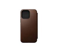 Etui à rabat Folio Modern Compatible avec le MagSafe pour iPhone 14 Pro Max Marron