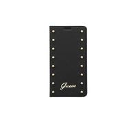 Etui À Rabat Latéral Cuir Noir Motif Clous D'origine Guess
