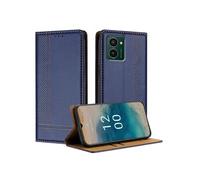 Etui à rabat Nokia HMD Pulse Pro Antichoc Aimant Porte-cartes Bleu
