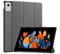 Étui à Rabat Pliable en Trois Parties for Tablette Lenovo Xiaoxin Pad 12,1 Pouces 2025 TB-365FC, Coque arrière Rigide magnétique(Gray)