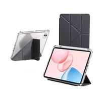 Étui à Rabat Pliable en Y for Tablette Honor Pad GT ROL-W60 V9 ROL-W10 W00 11,5 Pouces, Coque arrière en Acrylique avec Emplacement for Stylo(Black,Pad V9 11.5)